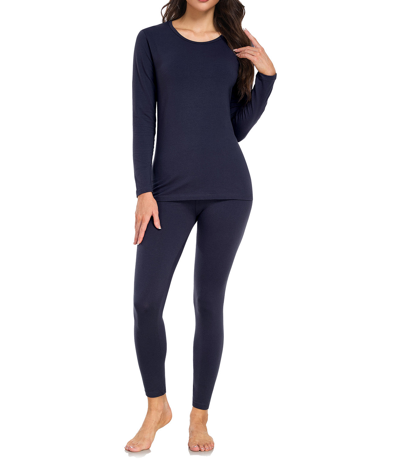 wirarpa Women's Cotton Thermal Underwear Set Long Johns Base Layer Pajama Set for Women Fall Top Bottom