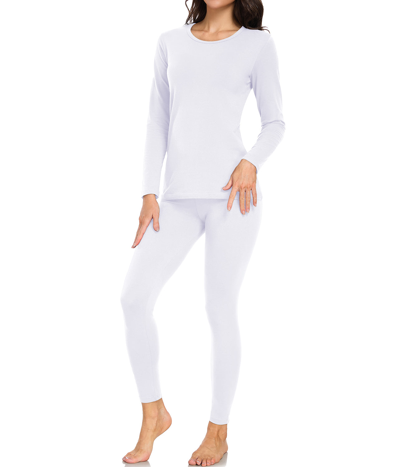 wirarpa Women's Cotton Thermal Underwear Set Long Johns Base Layer Pajama Set for Women Fall Top Bottom