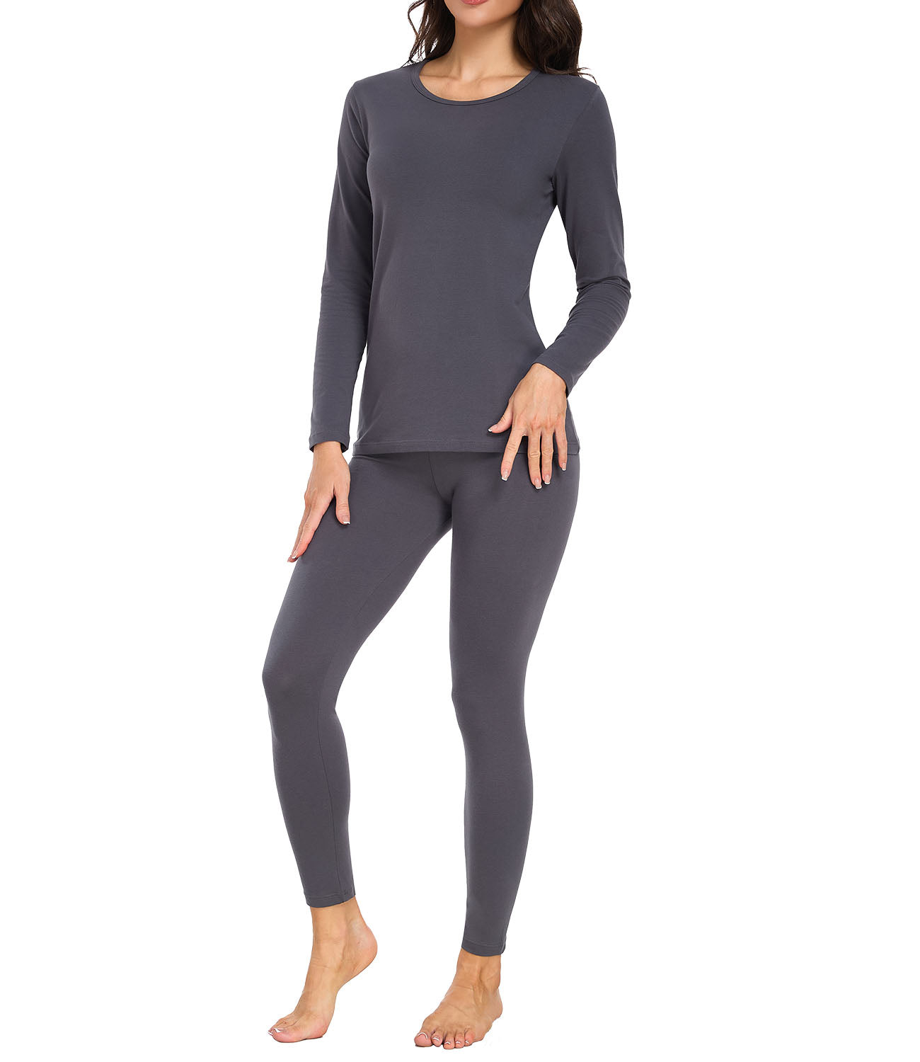 wirarpa Women's Cotton Thermal Underwear Set Long Johns Base Layer Pajama Set for Women Fall Top Bottom