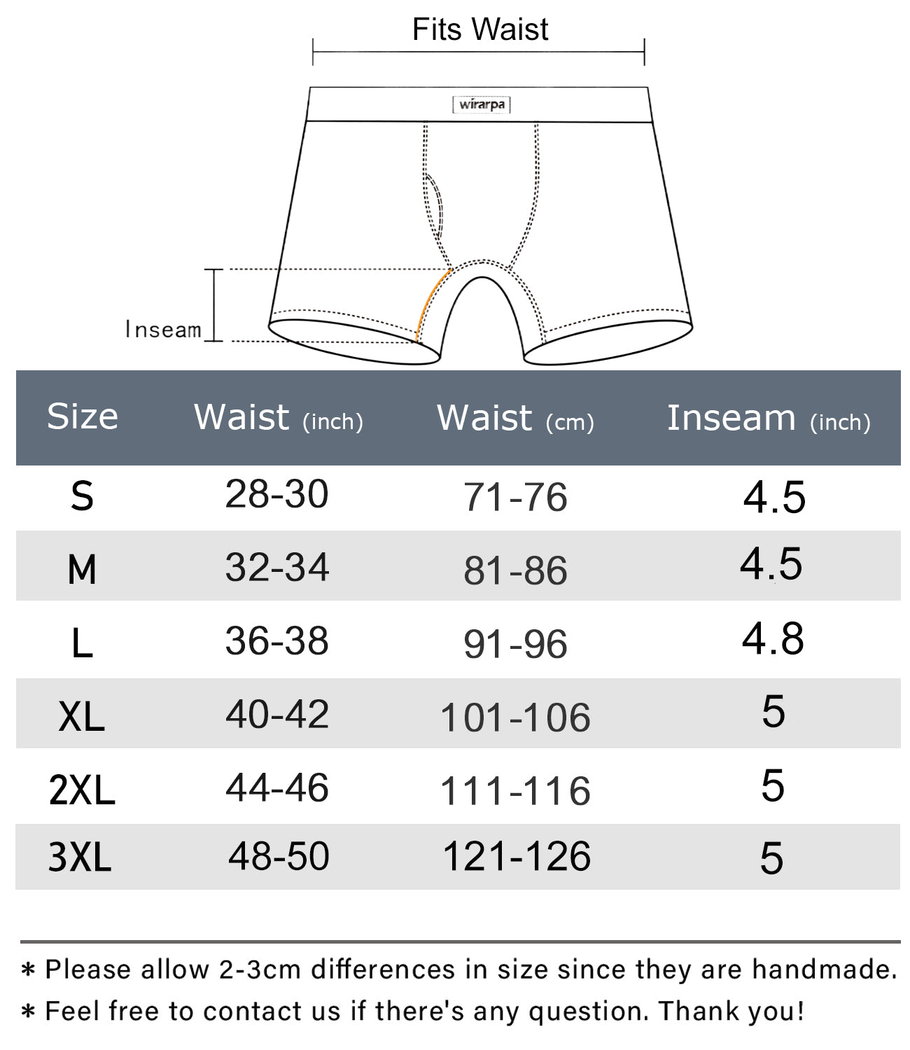 wirarpa Men's Underwear Boxer Briefs Micro Modal Covered Band Underpants with Fly 4 Pack