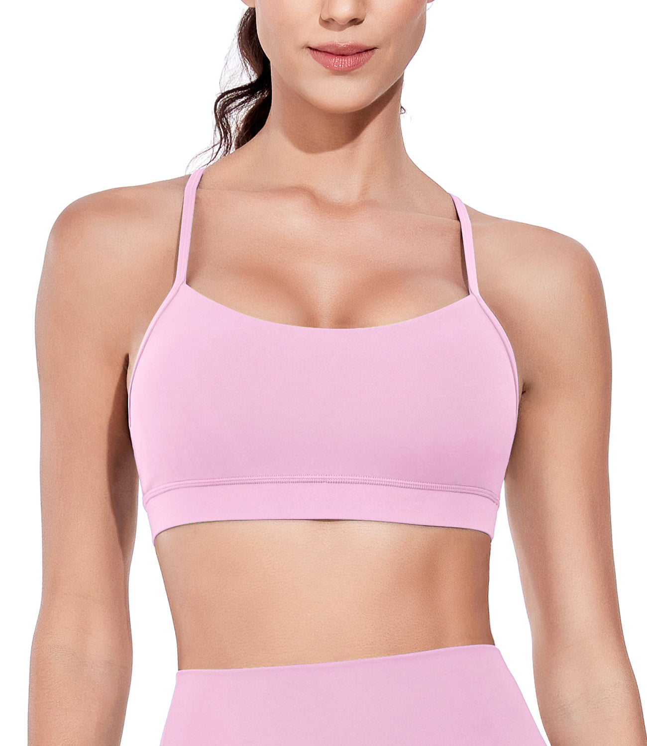 wirarpa Y Back Sports Bras for Women - Light Support Racerback Yoga Bra