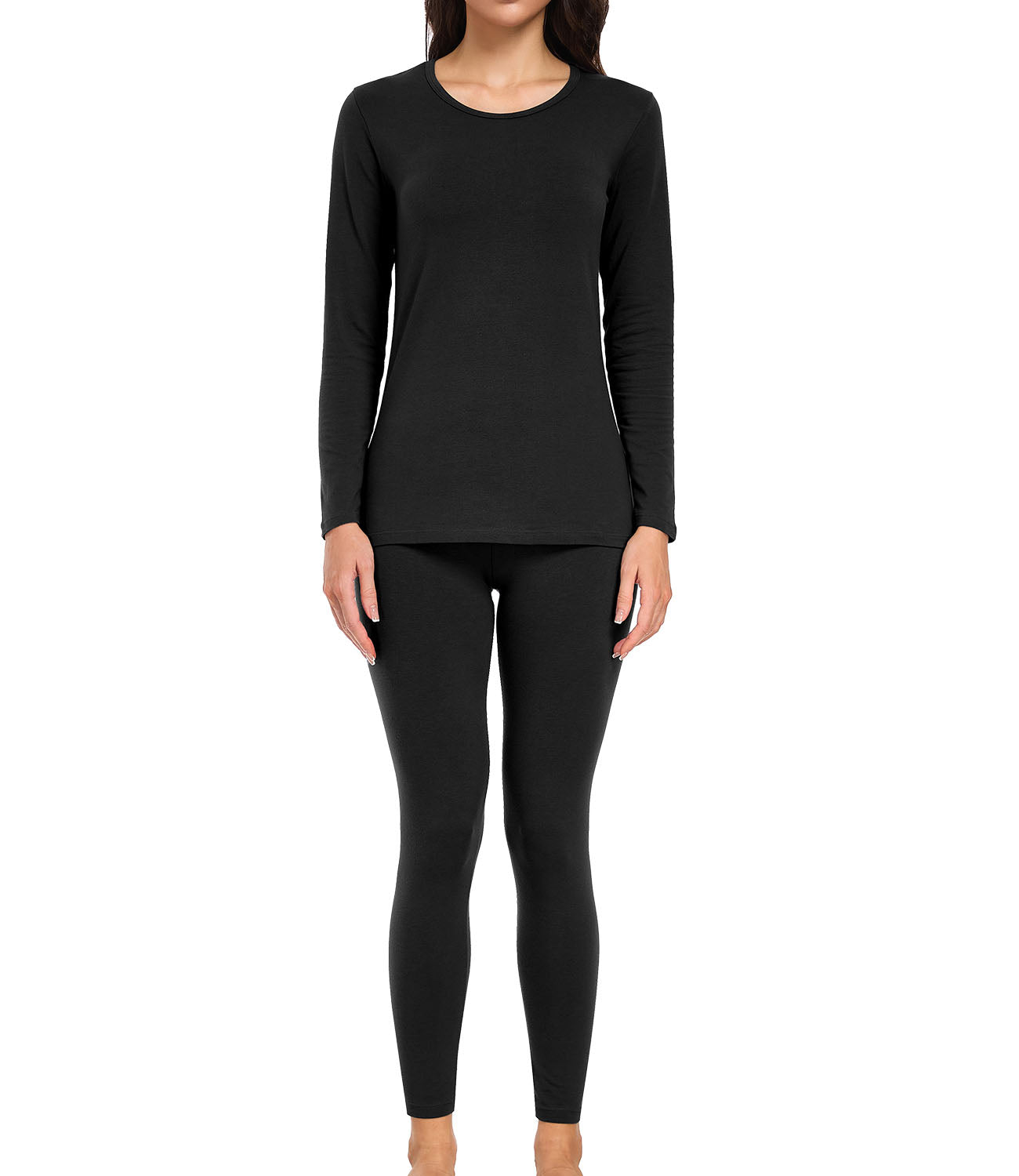 wirarpa Women's Cotton Thermal Underwear Set Long Johns Base Layer Pajama Set for Women Fall Top Bottom