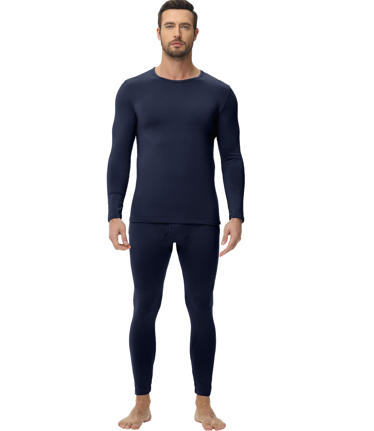 Wirarpa Men's Cotton Thermal Underwear Set