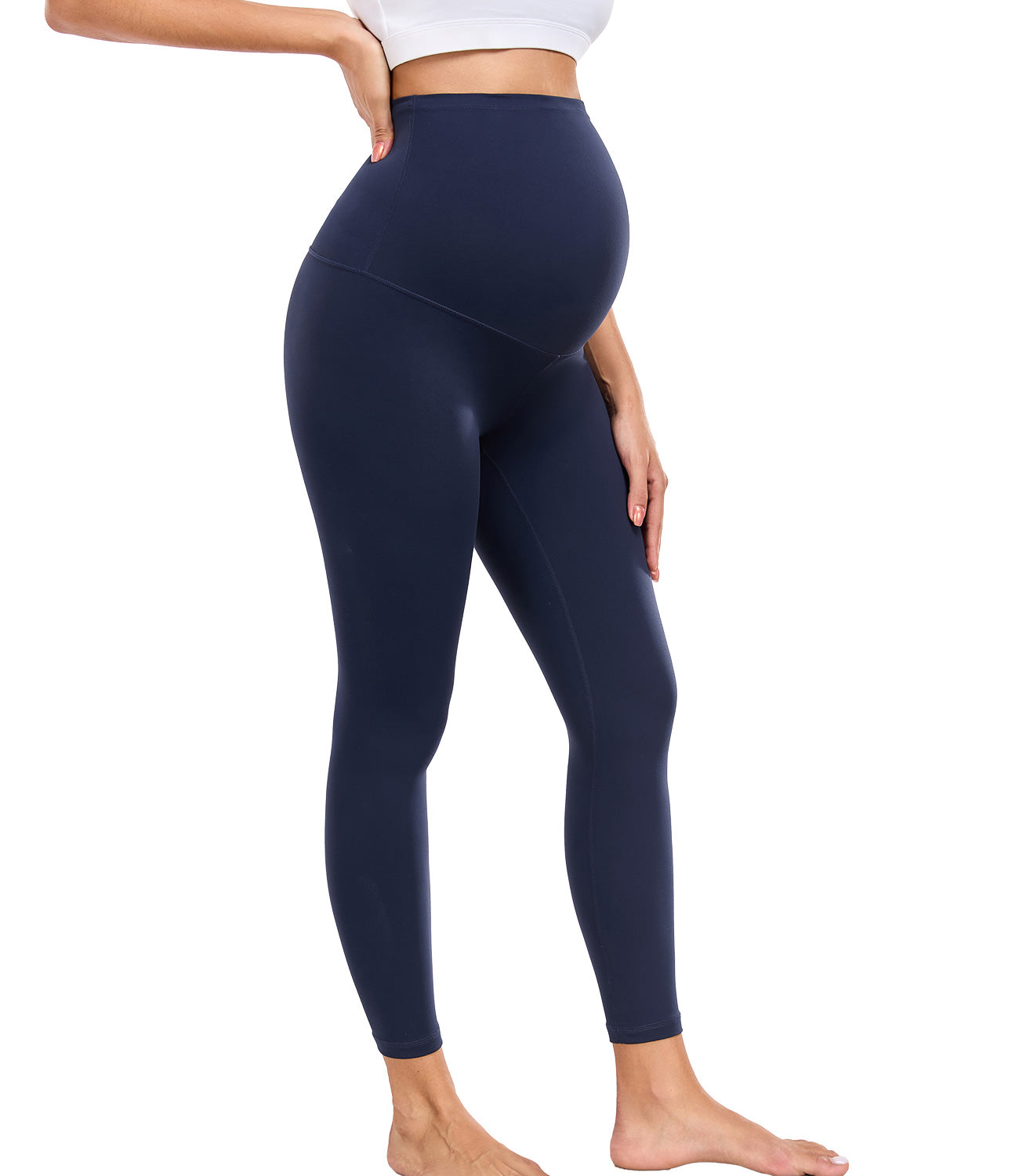 wirarpa Women's Maternity Leggings Over The Belly Pregnancy Yoga Pants Buttery Workout Activewear 25"