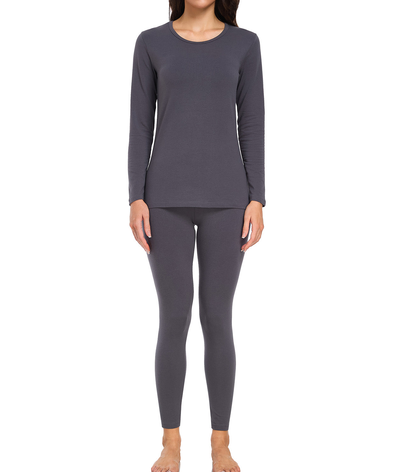 wirarpa Women's Cotton Thermal Underwear Set Long Johns Base Layer Pajama Set for Women Fall Top Bottom