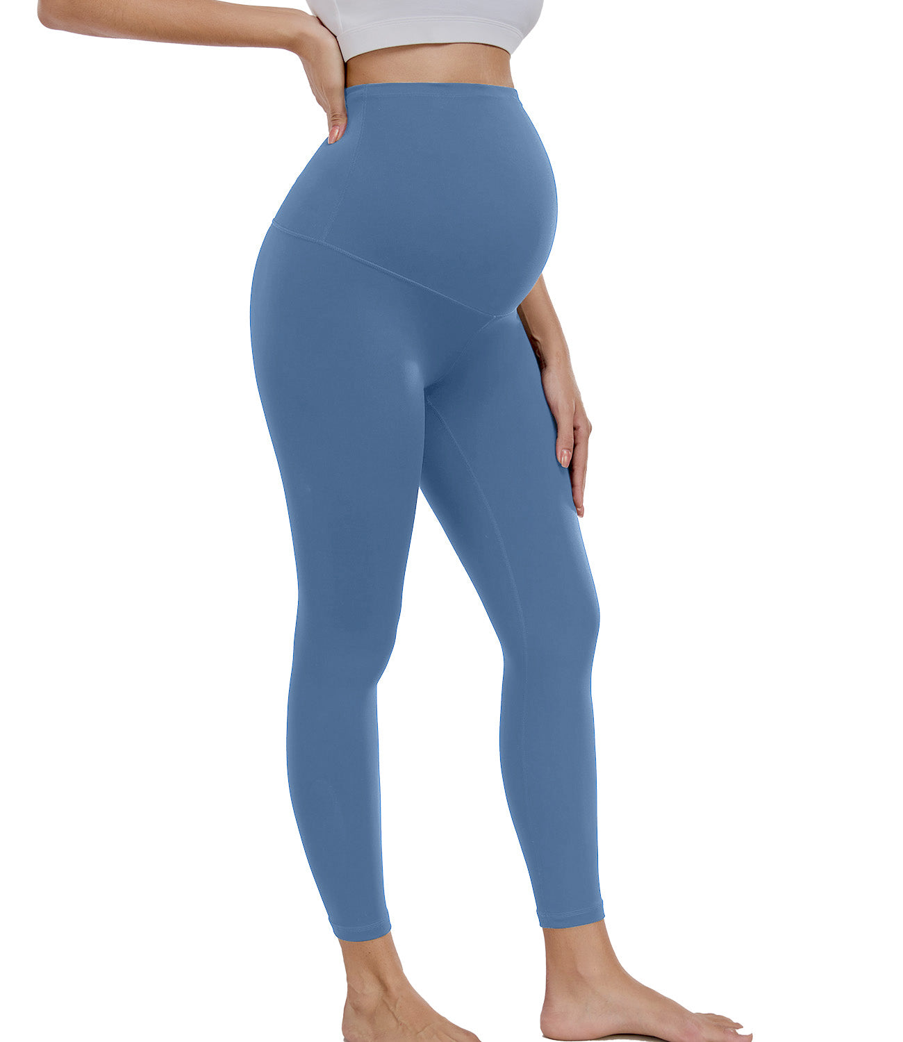 wirarpa Women's Maternity Leggings Over The Belly Pregnancy Yoga Pants Buttery Workout Activewear 25"