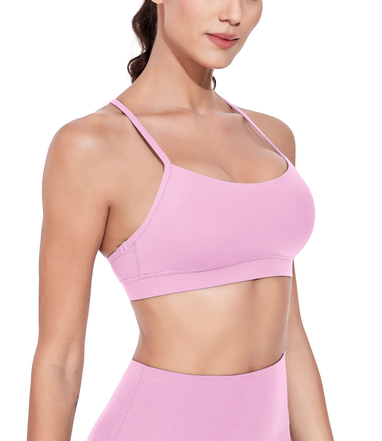 wirarpa Y Back Sports Bras for Women - Light Support Racerback Yoga Bra
