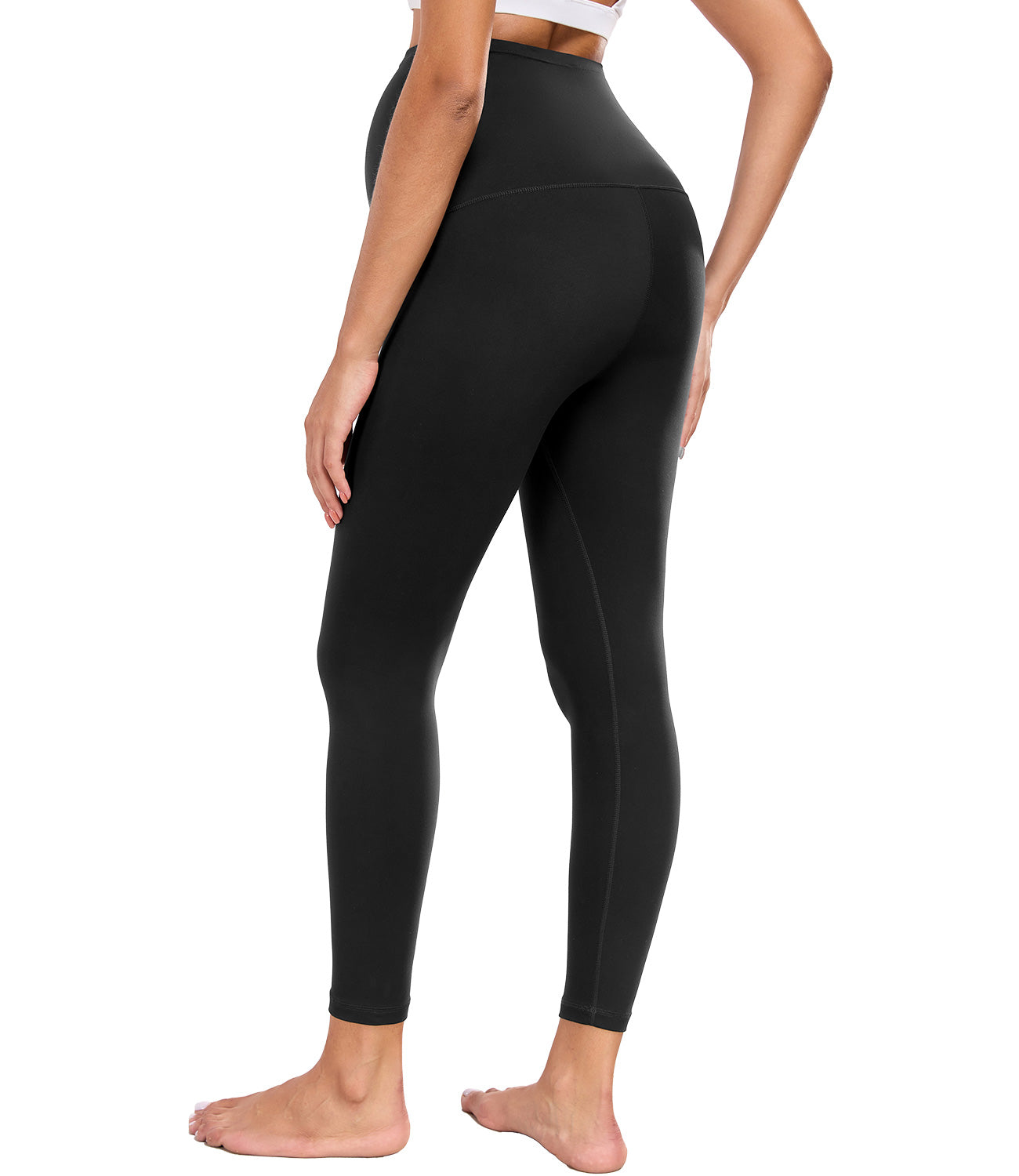wirarpa Women's Maternity Leggings Over The Belly Pregnancy Yoga Pants Buttery Workout Activewear 25"