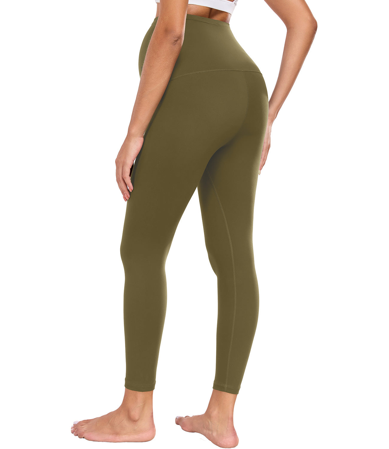 wirarpa Women's Maternity Leggings Over The Belly Pregnancy Yoga Pants Buttery Workout Activewear 25"