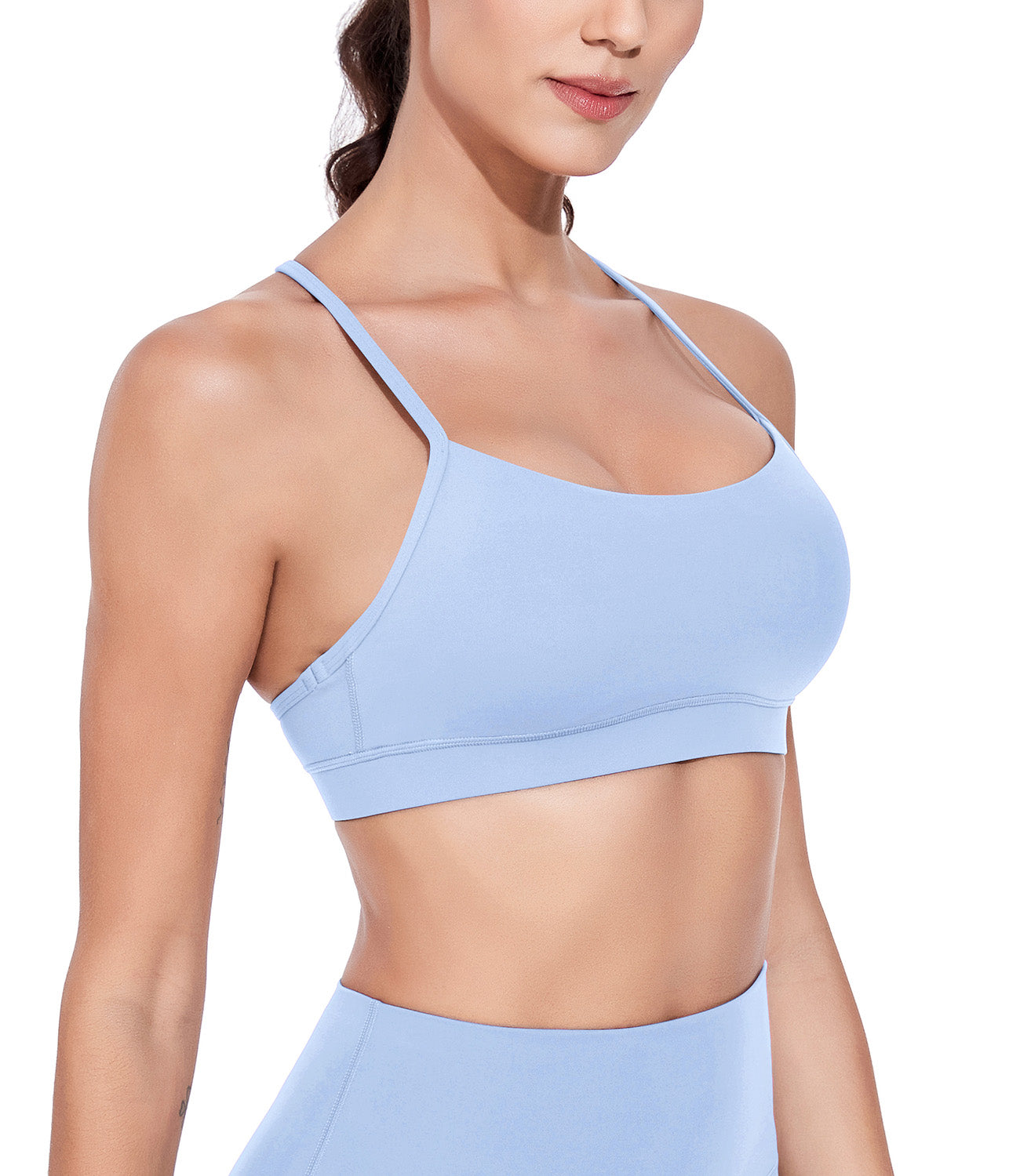 wirarpa Y Back Sports Bras for Women - Light Support Racerback Yoga Bra