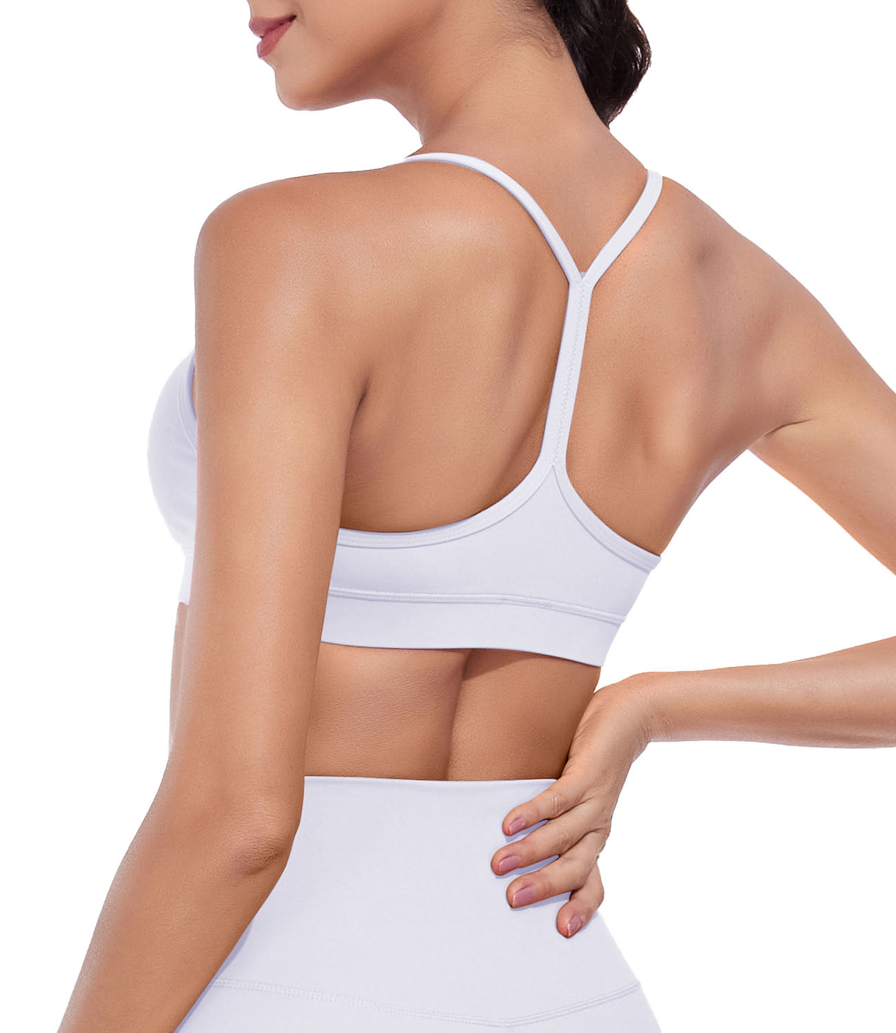 wirarpa Y Back Sports Bras for Women - Light Support Racerback Yoga Bra