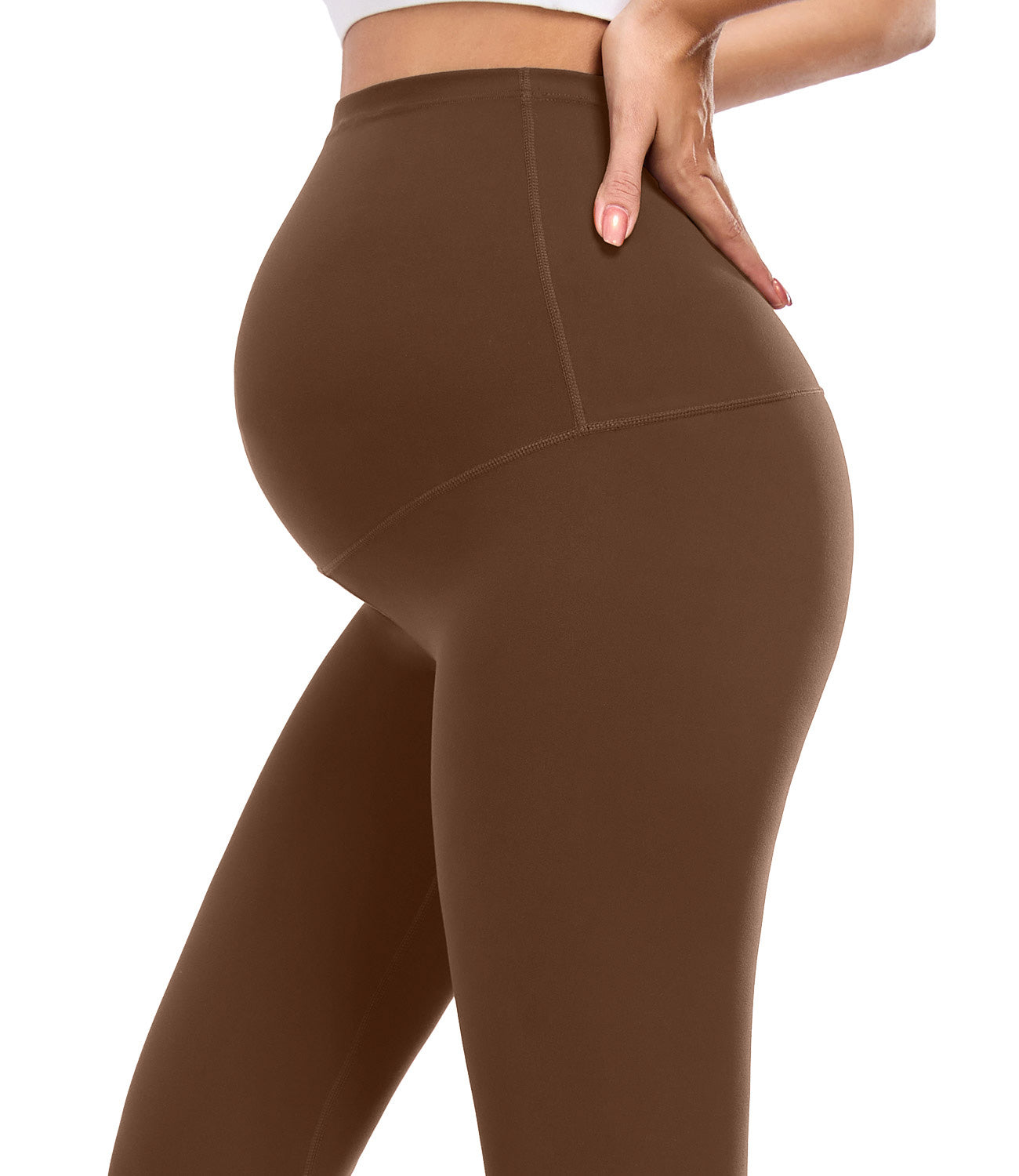 wirarpa Women's Maternity Leggings Over The Belly Pregnancy Yoga Pants Buttery Workout Activewear 25"