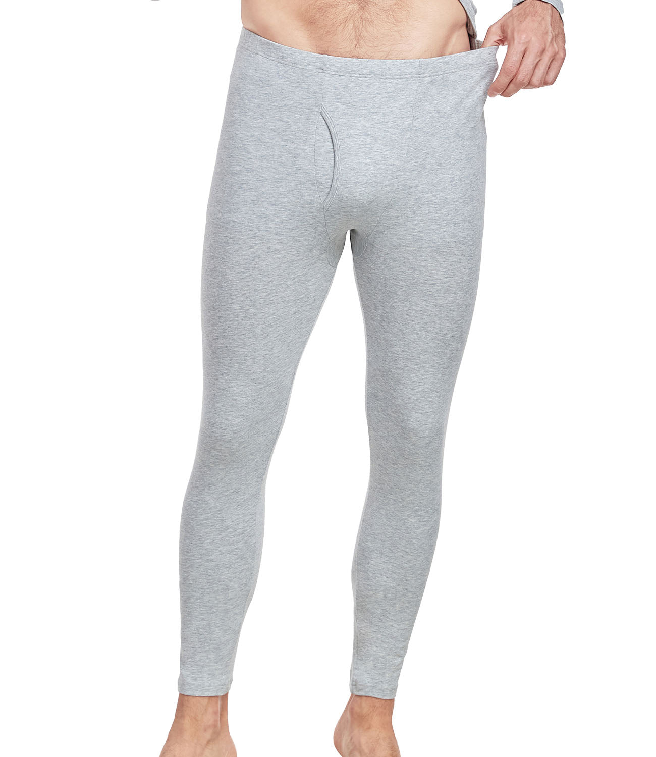wirarpa Men's Cotton Base Layer Thermal Underwear Long Johns Long Sleeve Top and Bottom Set