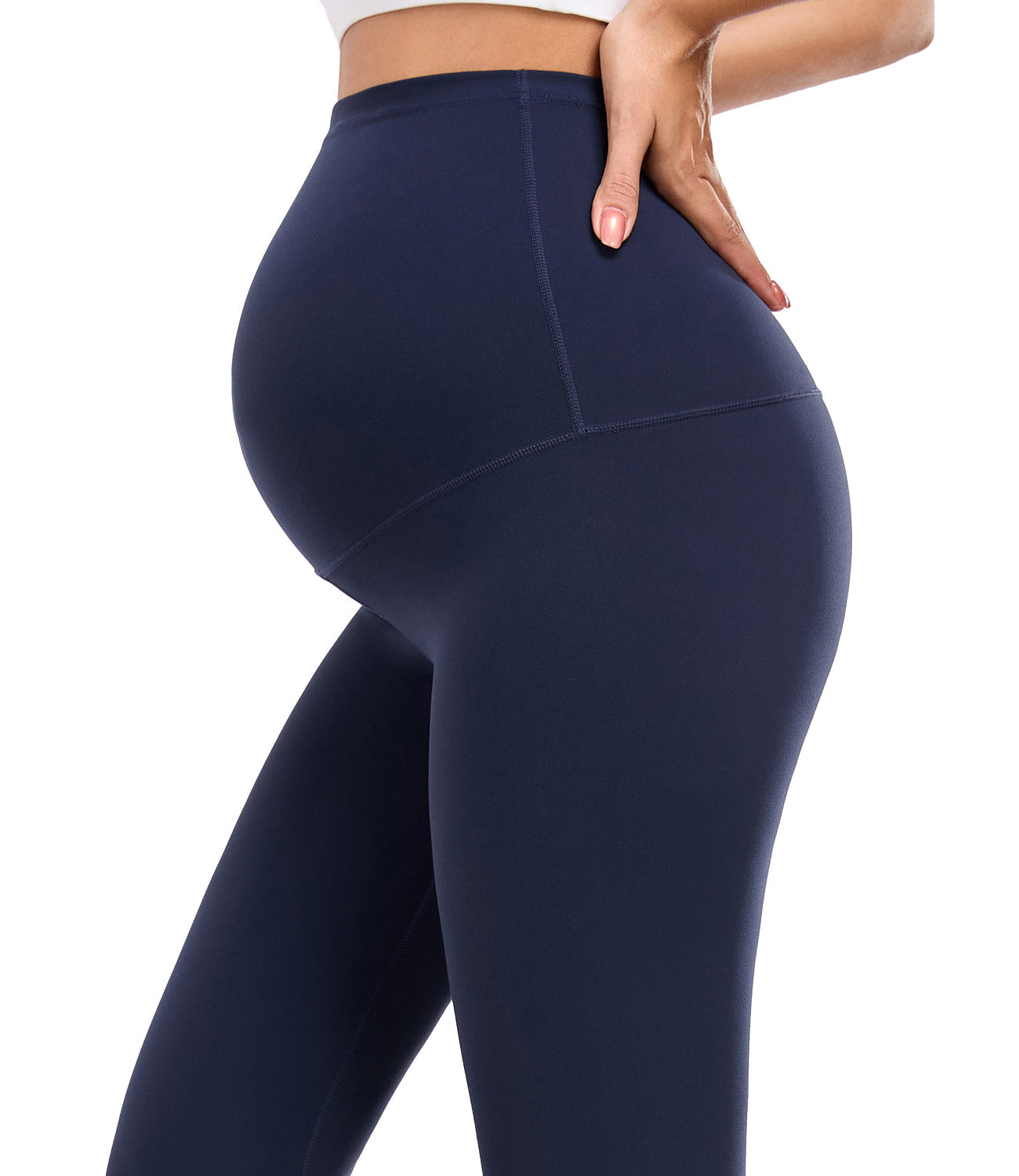 wirarpa Women's Maternity Leggings Over The Belly Pregnancy Yoga Pants Buttery Workout Activewear 25"
