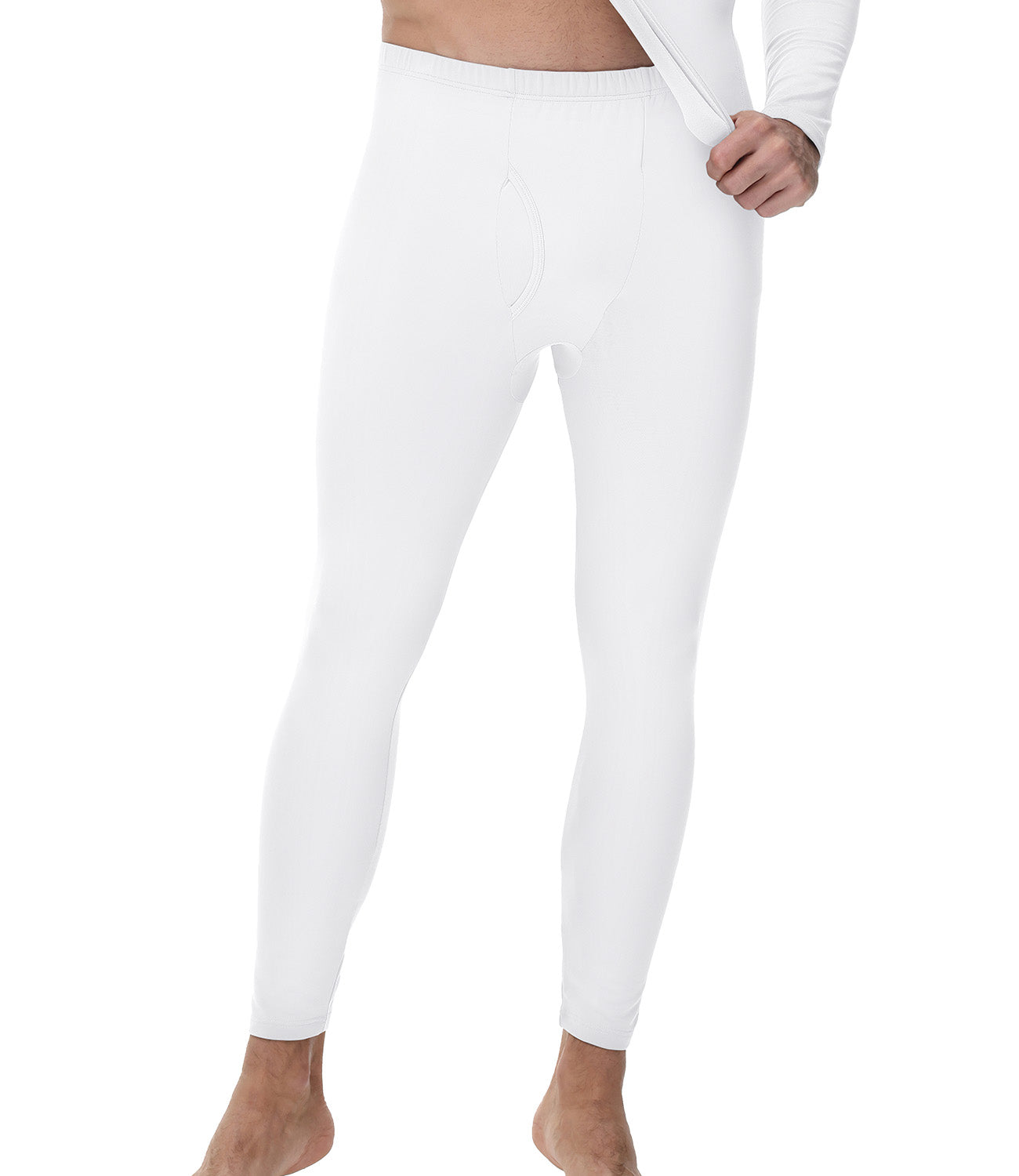 wirarpa Men's Cotton Base Layer Thermal Underwear Long Johns Long Sleeve Top and Bottom Set
