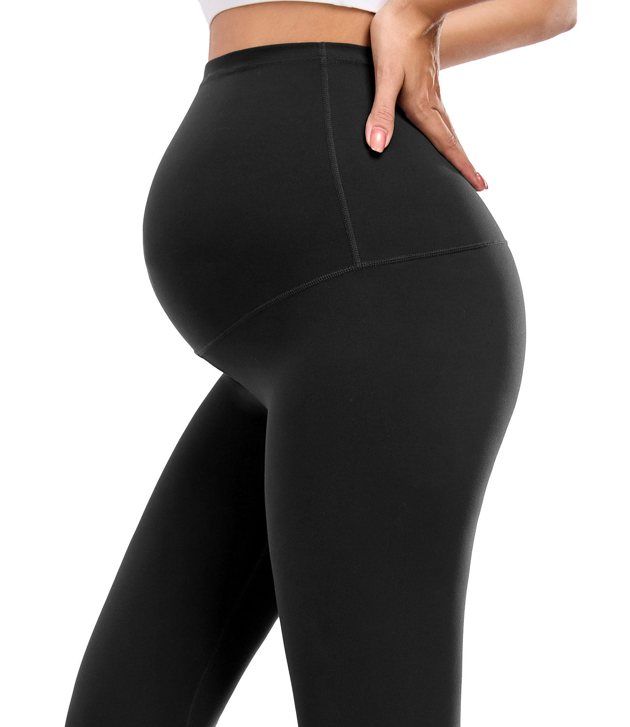 wirarpa Women's Maternity Leggings Over The Belly Pregnancy Yoga Pants Buttery Workout Activewear 25"