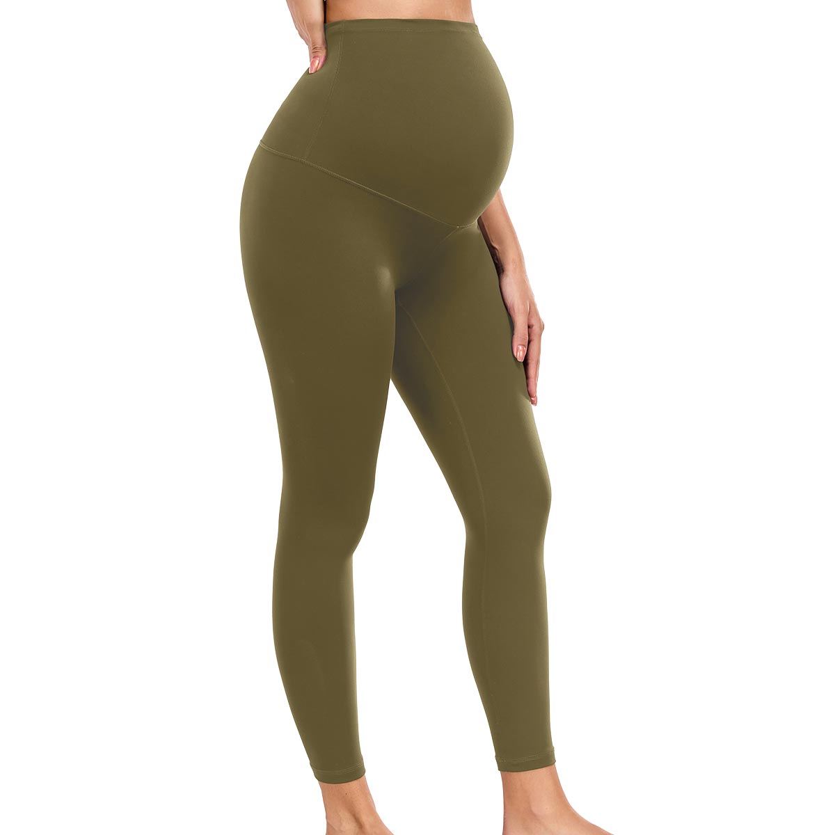 wirarpa Women's Maternity Leggings Over The Belly Pregnancy Yoga Pants Buttery Workout Activewear 25"