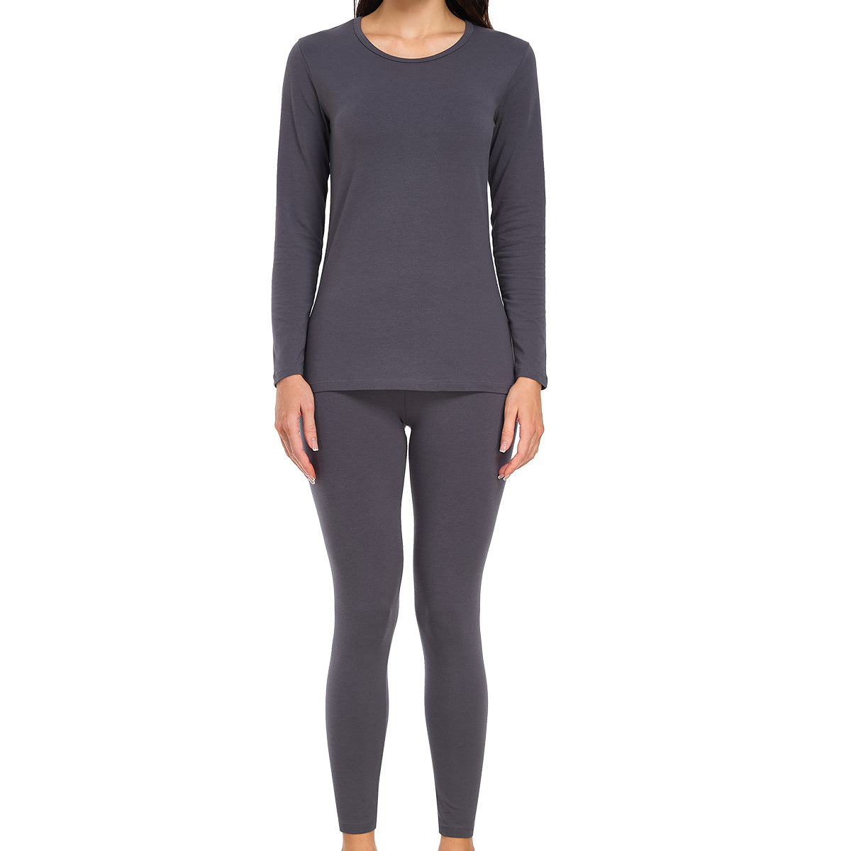 wirarpa Women's Cotton Thermal Underwear Set Long Johns Base Layer Pajama Set for Women Fall Top Bottom