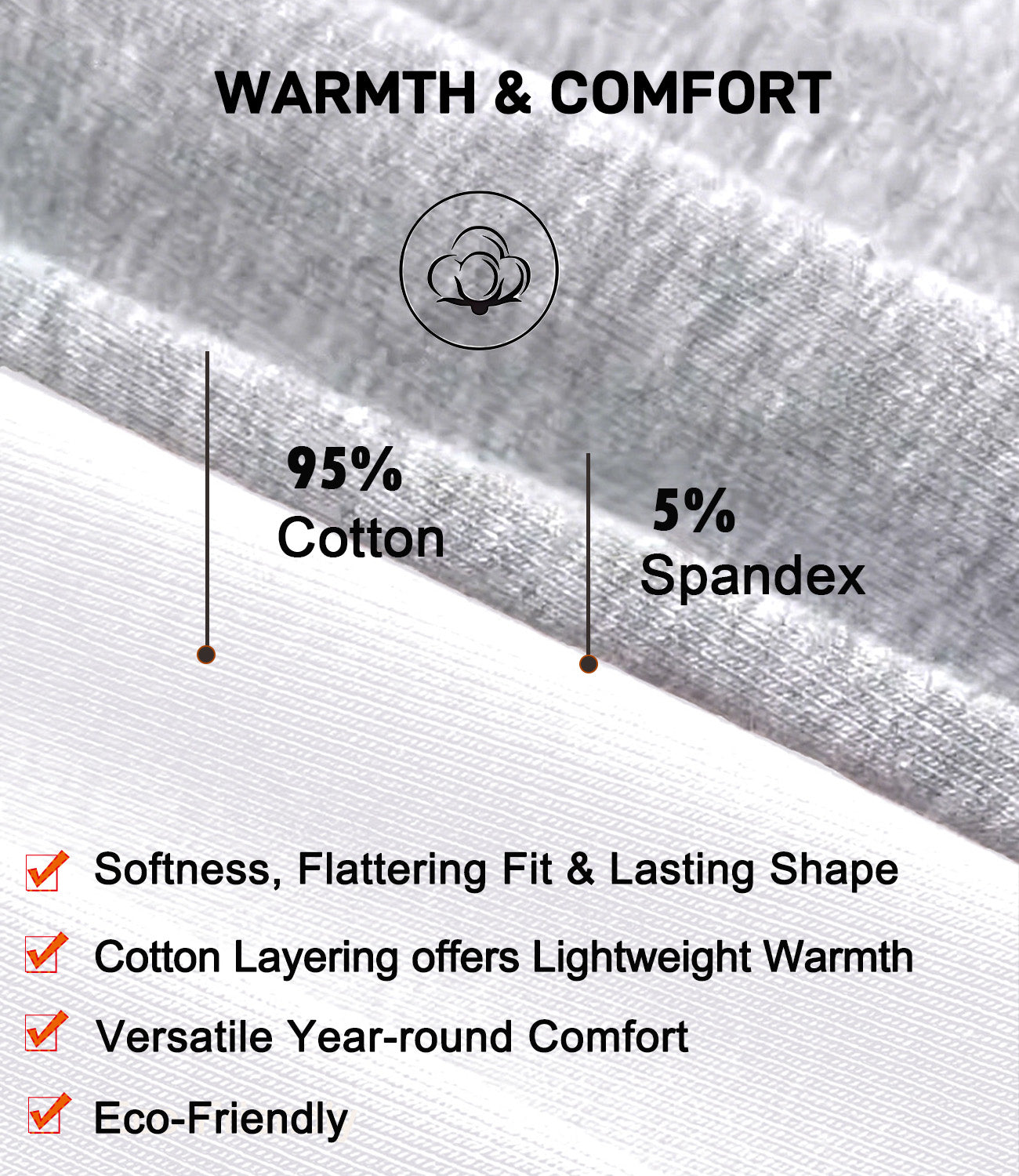 wirarpa Women's Cotton Thermal Underwear Set Long Johns Base Layer Pajama Set for Women Fall Top Bottom