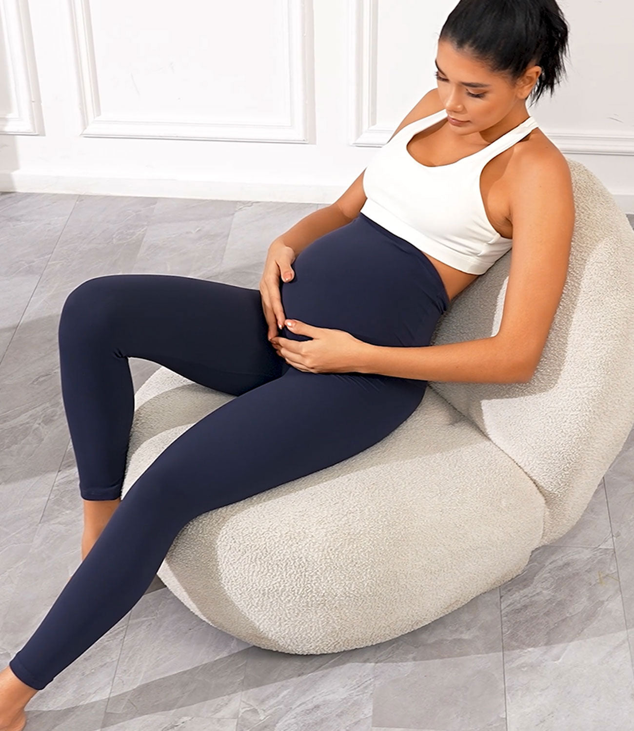 wirarpa Women's Maternity Leggings Over The Belly Pregnancy Yoga Pants Buttery Workout Activewear 25"