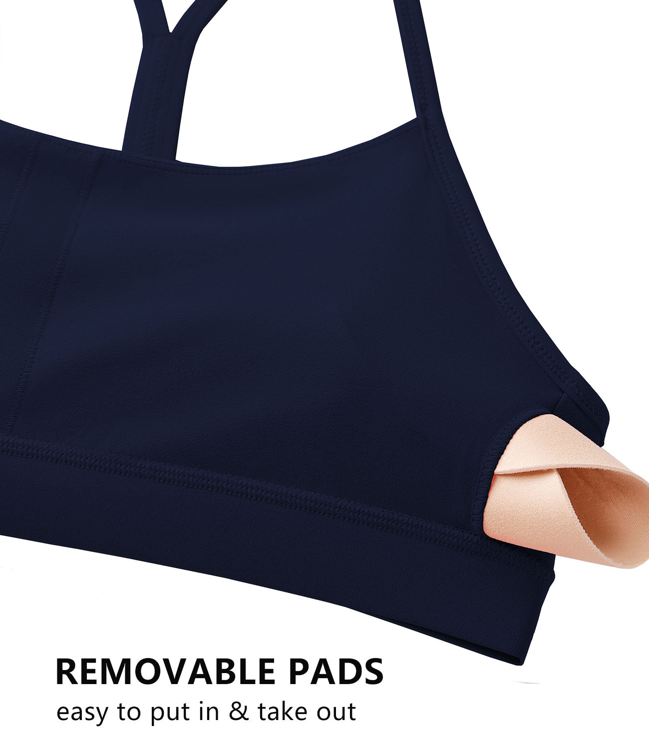 wirarpa Y Back Sports Bras for Women - Light Support Racerback Yoga Bra