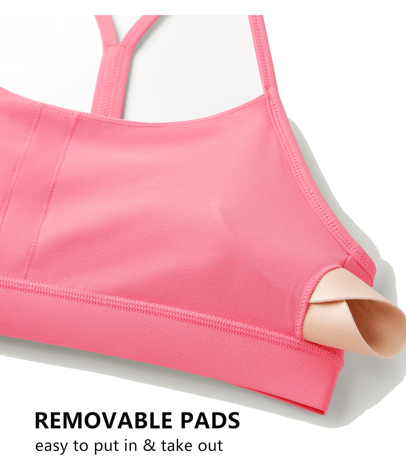 wirarpa Y Back Sports Bras for Women - Light Support Racerback Yoga Bra