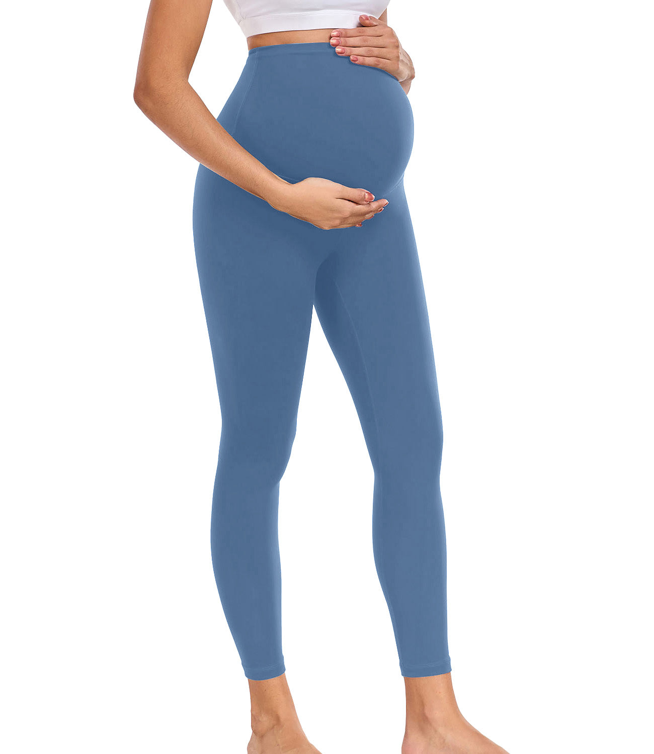 wirarpa Women's Maternity Leggings Over The Belly Pregnancy Yoga Pants Buttery Workout Activewear 25"