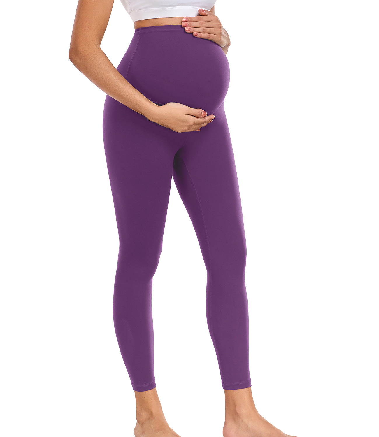 wirarpa Women's Maternity Leggings Over The Belly Pregnancy Yoga Pants Buttery Workout Activewear 25"
