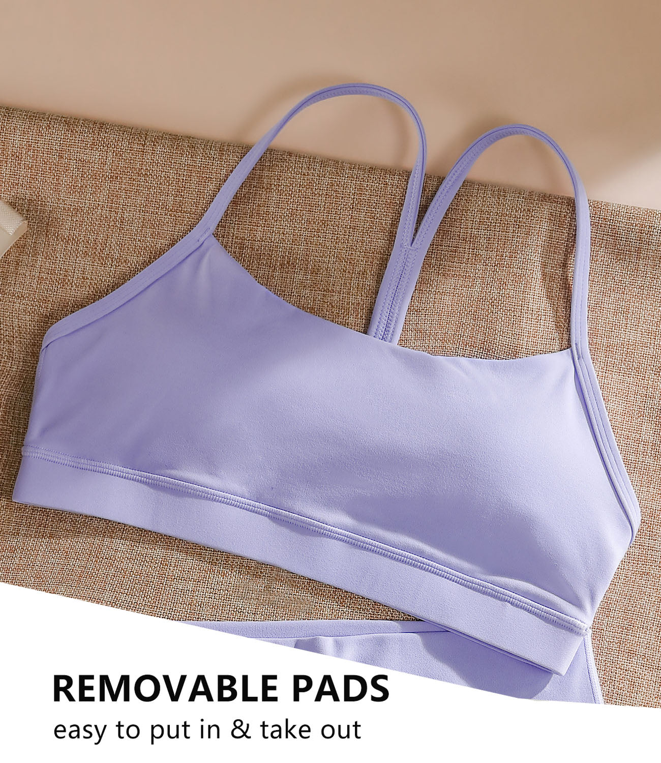 wirarpa Y Back Sports Bras for Women - Light Support Racerback Yoga Bra