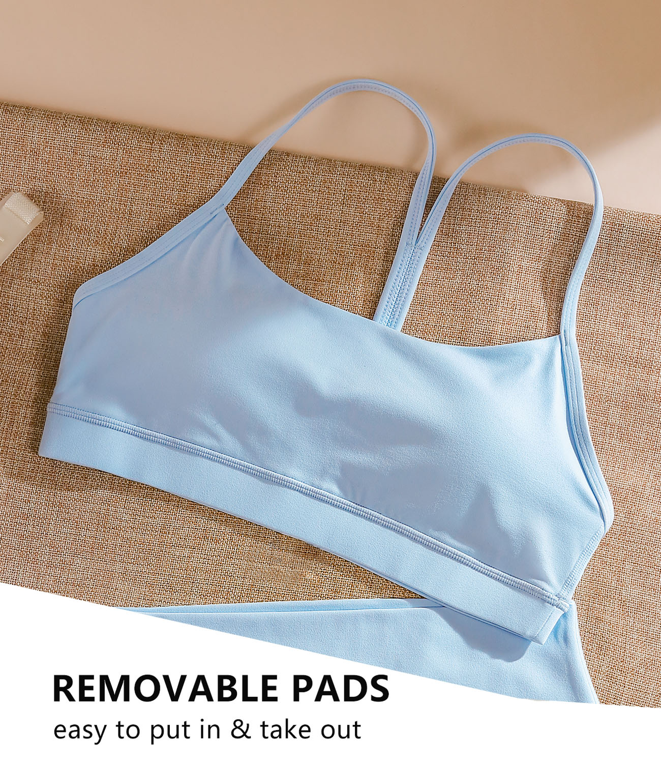 wirarpa Y Back Sports Bras for Women - Light Support Racerback Yoga Bra