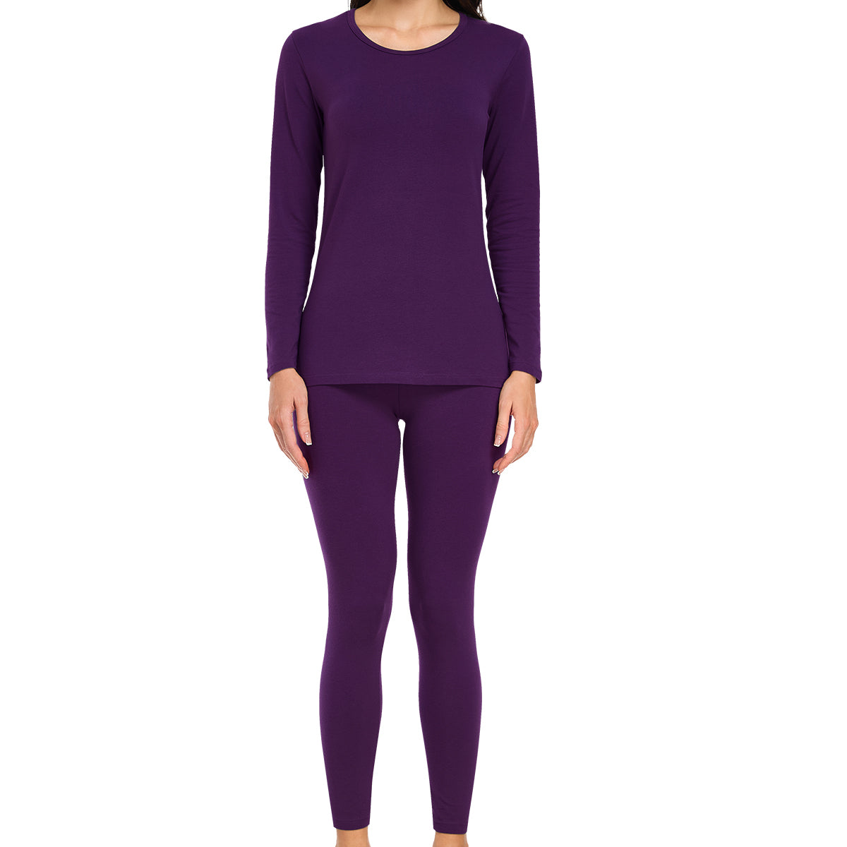 wirarpa Women's Cotton Thermal Underwear Set Long Johns Base Layer Pajama Set for Women Fall Top Bottom