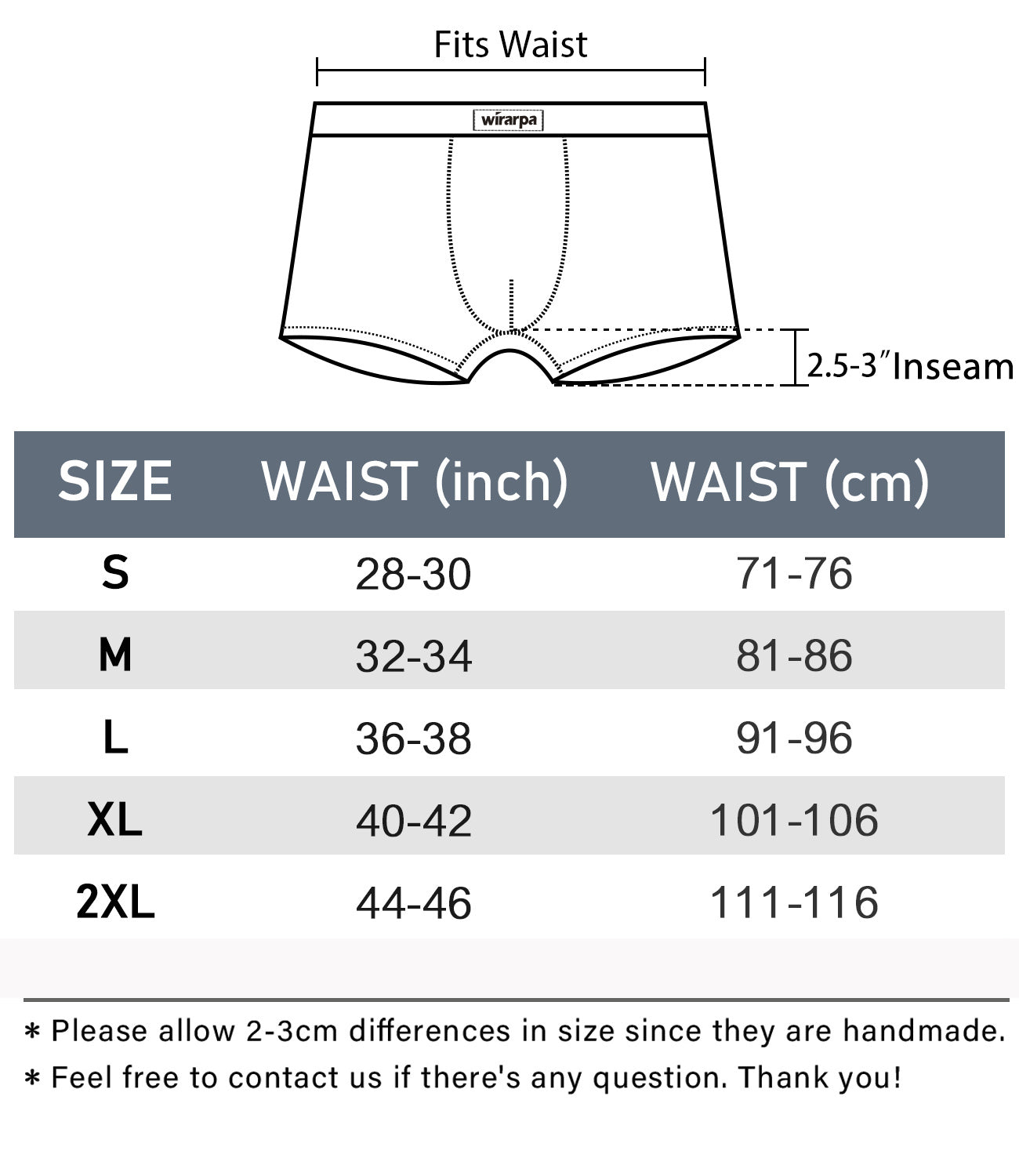 wirarpa Men's Underwear Cotton Boxer Briefs Stretchy Male Trunks Short Leg Underpants No Fly 4 Pack - Wirarpa Apparel, Inc.