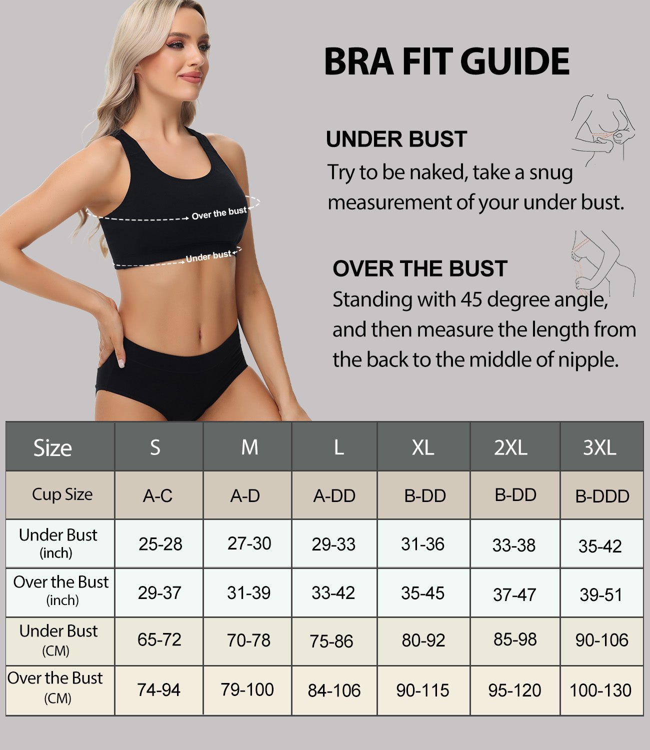 wirarpa Women's Bralette Cotton Racerback T - Back Bralettes Crop Top No Padding Light Support 3 Pack - Wirarpa Apparel, Inc.