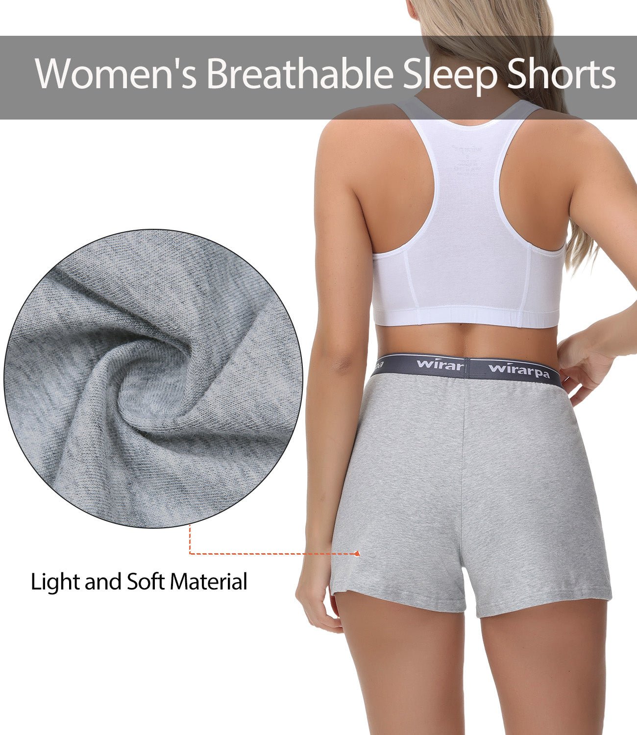 wirarpa Women's Cotton Sleep Shorts Comfywear Lounge Pajama Shorts 3 Pack - Wirarpa Apparel, Inc.