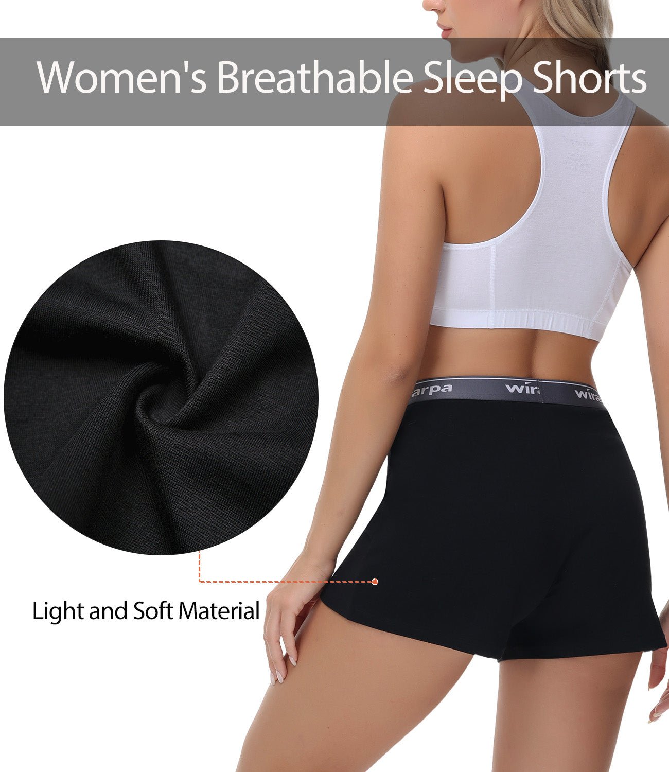 wirarpa Women's Cotton Sleep Shorts Comfywear Lounge Pajama Shorts 3 Pack - Wirarpa Apparel, Inc.