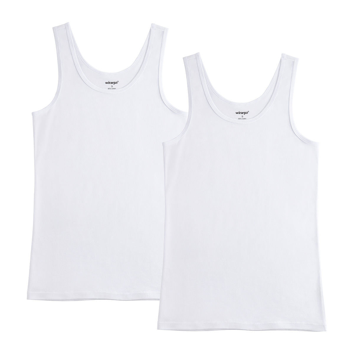 wirarpa Women's Tank Tops Cotton Undershirts Tanks Top Slim - Fit Camis Base Layer 2 - Pack - Wirarpa Apparel, Inc.