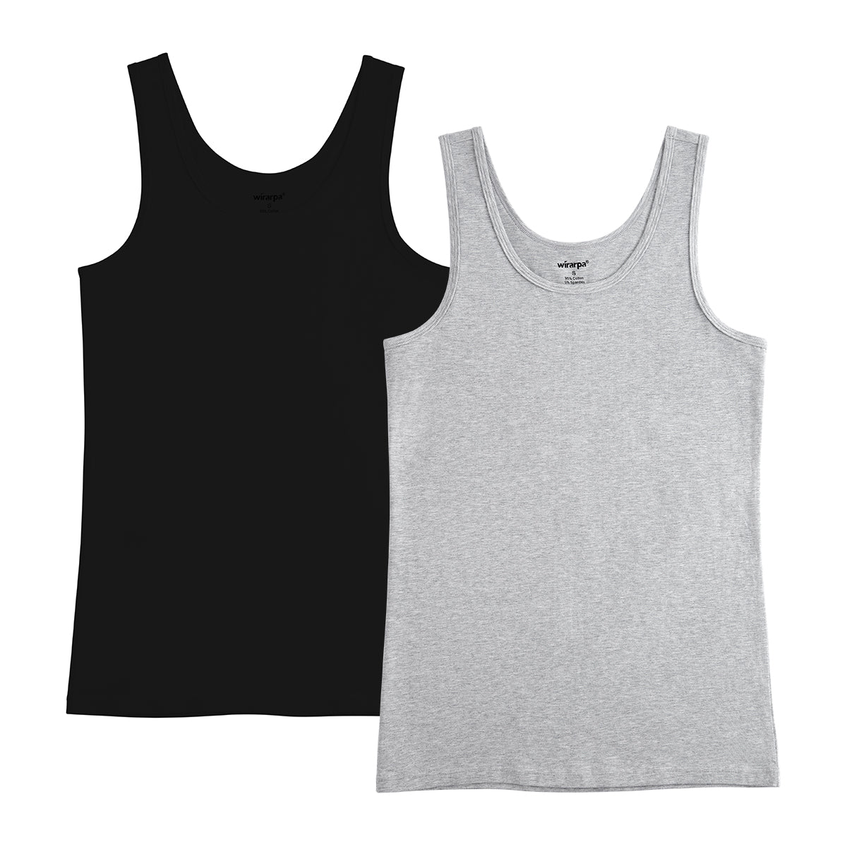 wirarpa Women's Tank Tops Cotton Undershirts Tanks Top Slim - Fit Camis Base Layer 2 - Pack - Wirarpa Apparel, Inc.