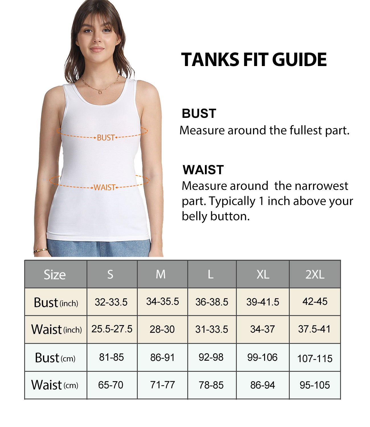 wirarpa Women's Tank Tops Cotton Undershirts Tanks Top Slim - Fit Camis Base Layer 2 - Pack - Wirarpa Apparel, Inc.