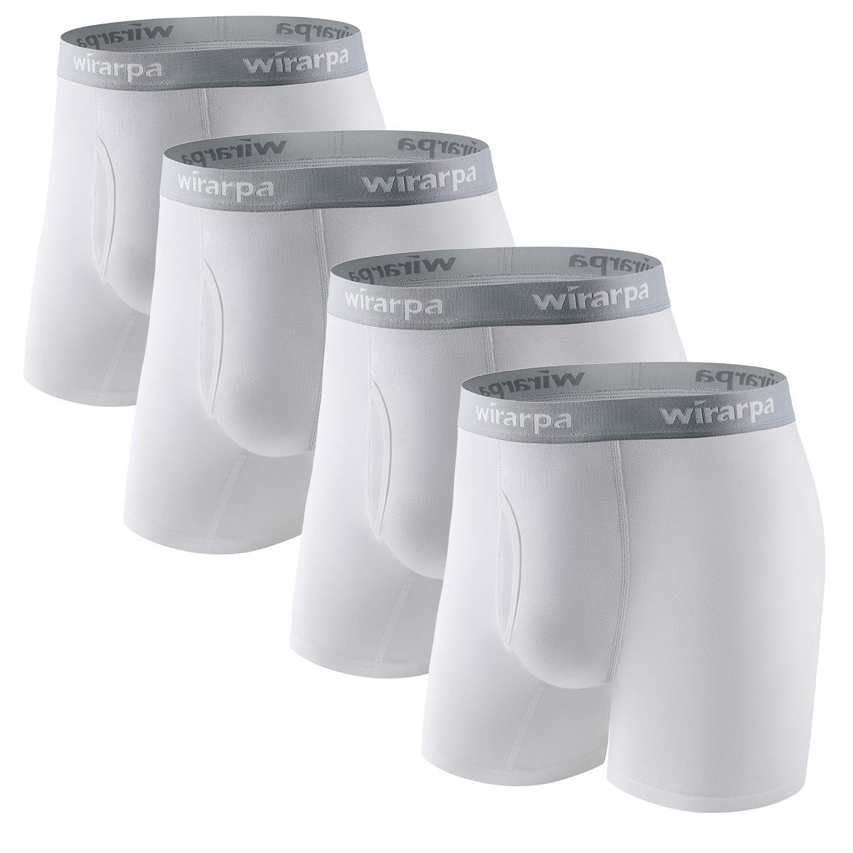 wirarpa Men's Cotton Boxer Briefs Supportive Short Leg Underwear