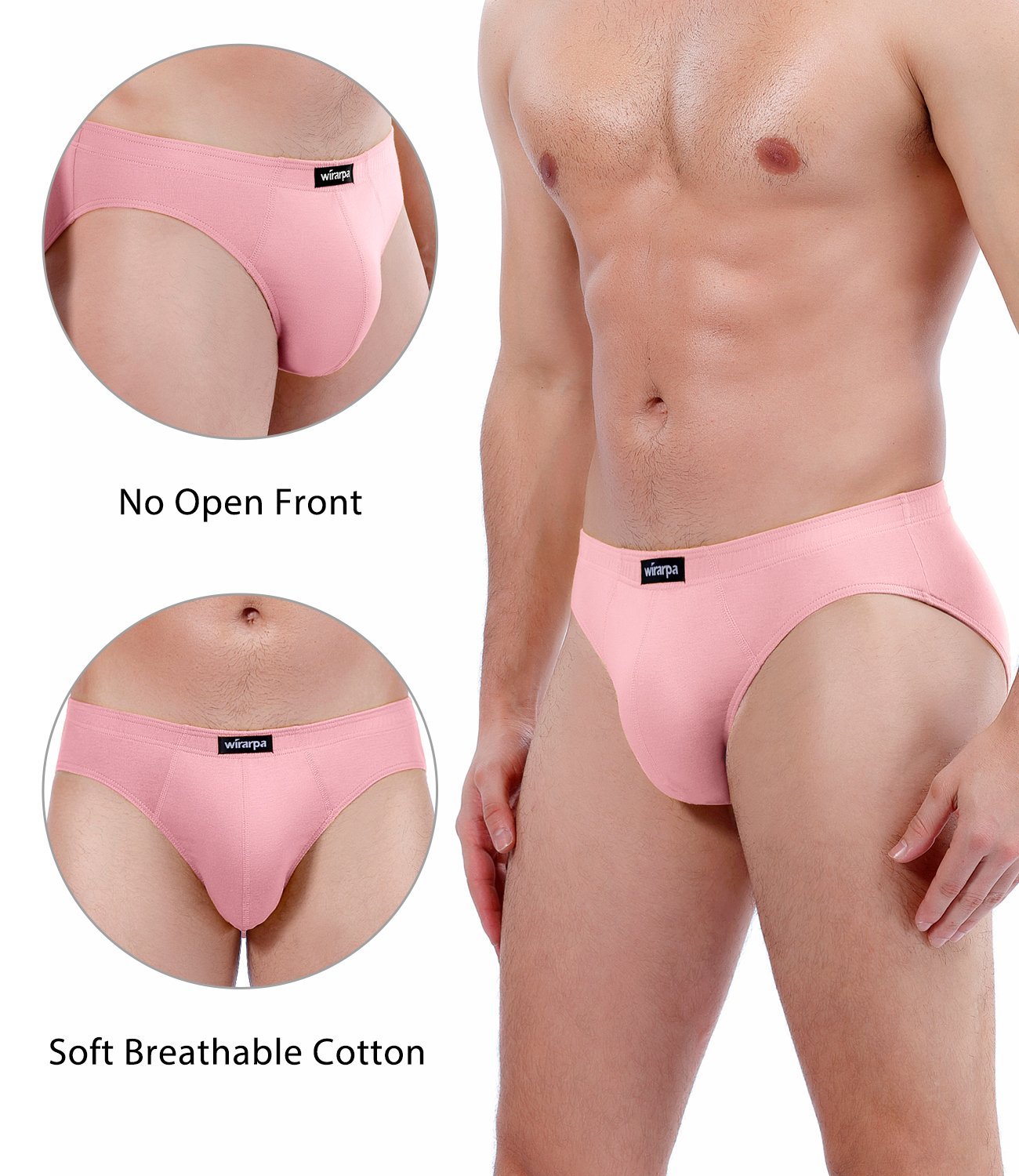 Buy wirarpa Men's Underwear 4 Pack Comfortable Breathable Micro Modal  Bikini Briefs No Fly Silky Touch Online at desertcartKUWAIT