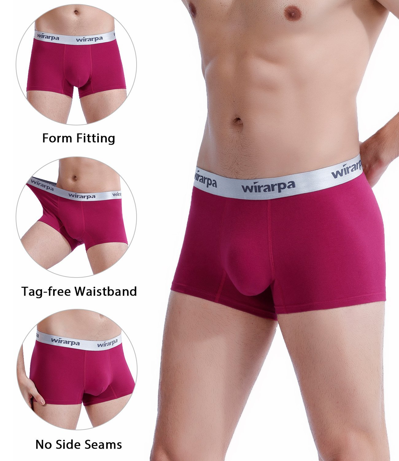 wirarpa Men's Cotton Underwear Soft Briefs Wide Waistband Underpants No Fly  4 Pack : : Clothing, Shoes & Accessories