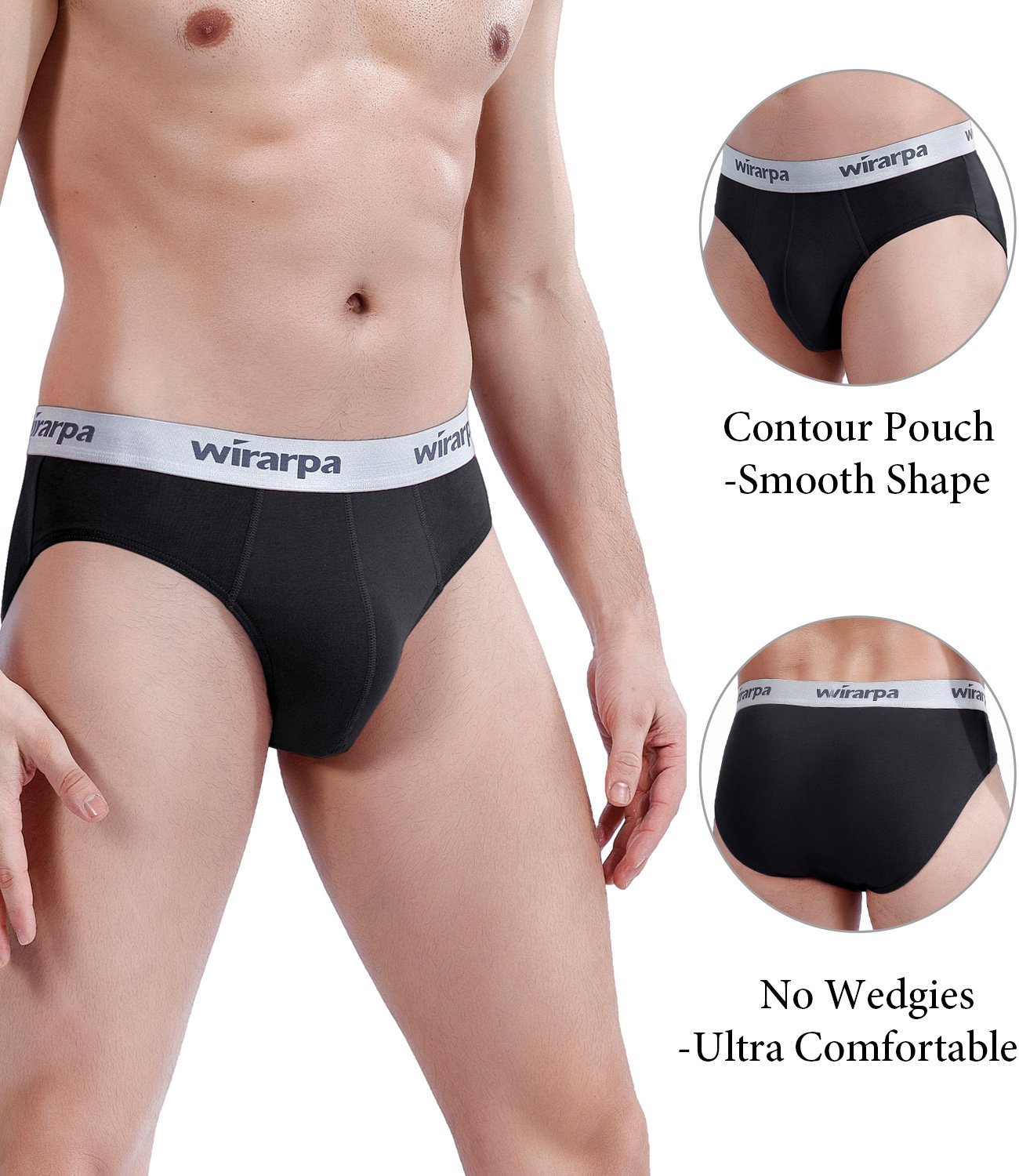 wirarpa Men's Cotton Wide Waistband Briefs - Wirarpa Underwear Shop