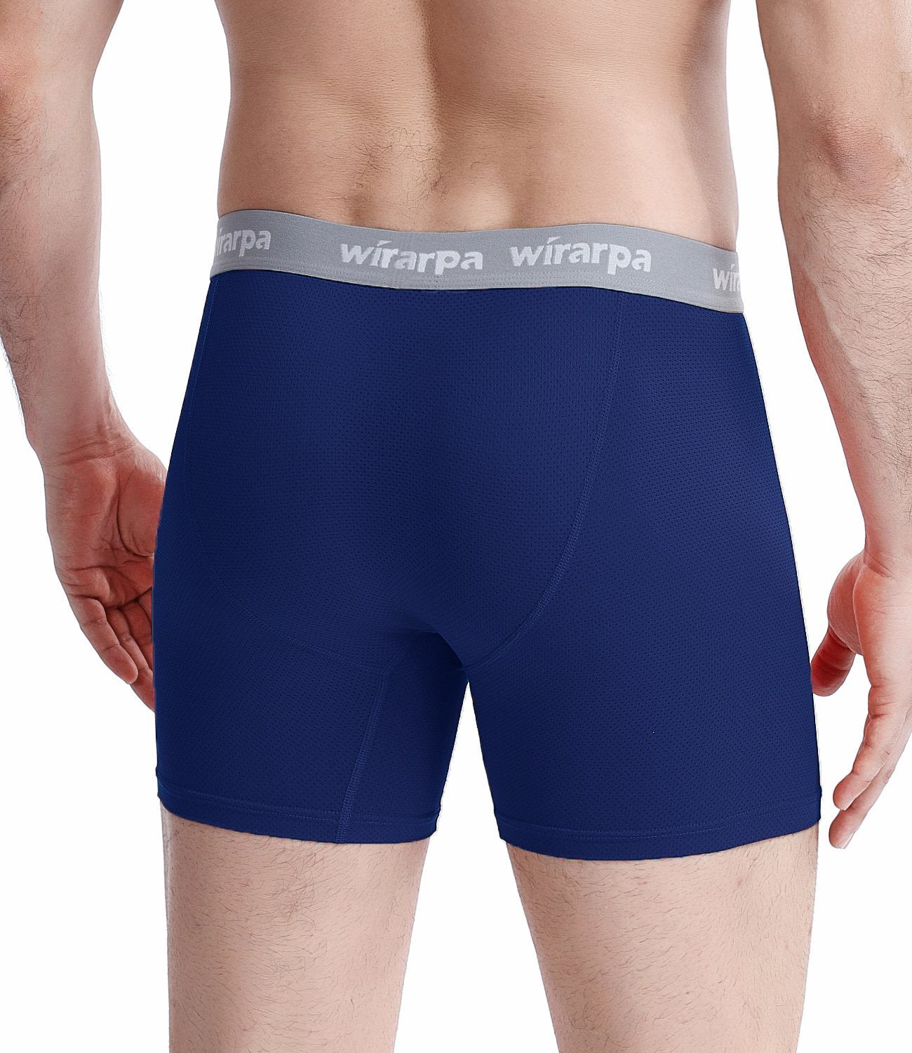 wirarpa Men's Mesh Boxers Shorts Open Fly Mens Trunks Stretchy