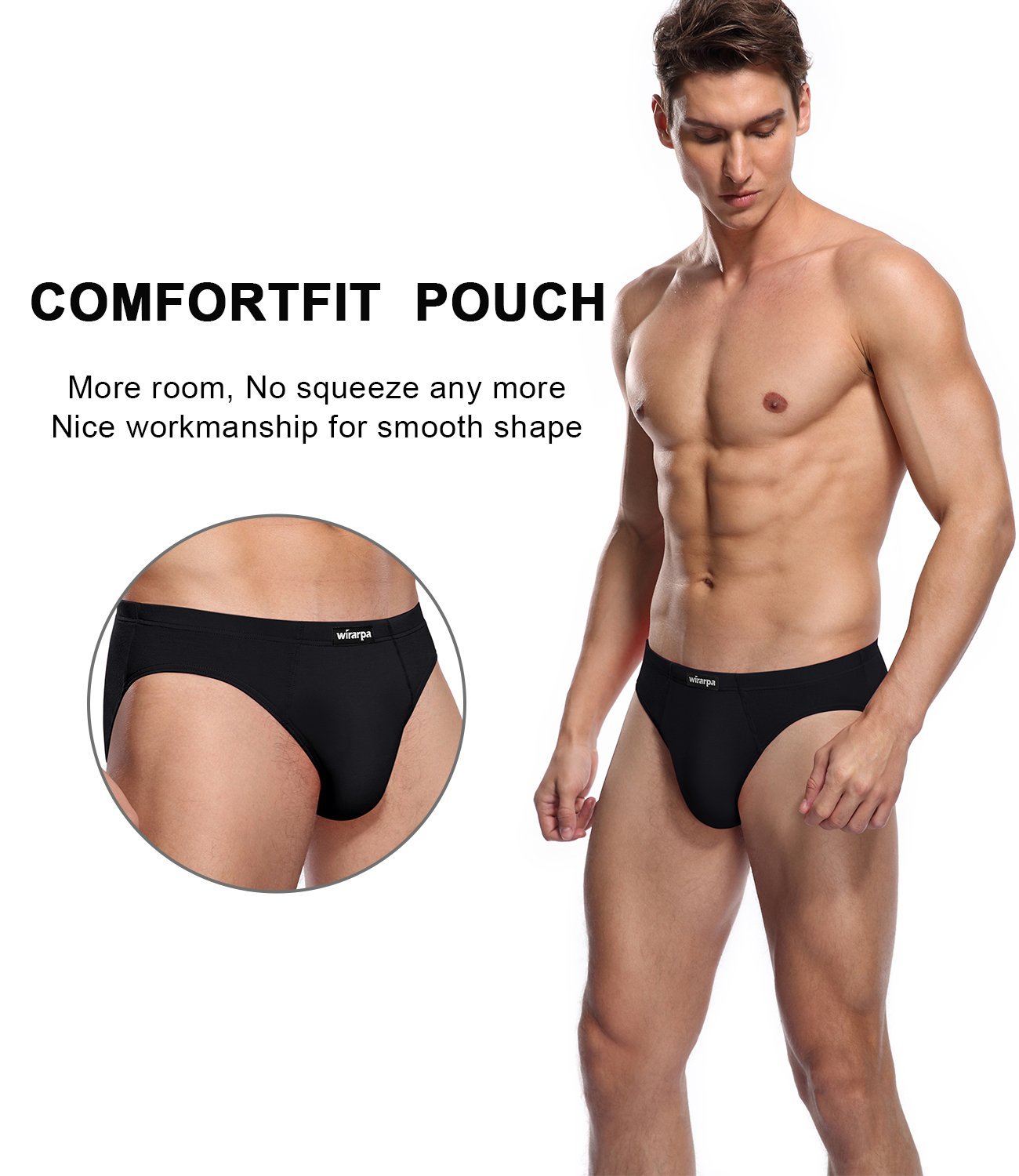 wirarpa Men's Ultra Soft Silky Touch Viscose Underwear Briefs 4 Pack –  Wirarpa Apparel, Inc.