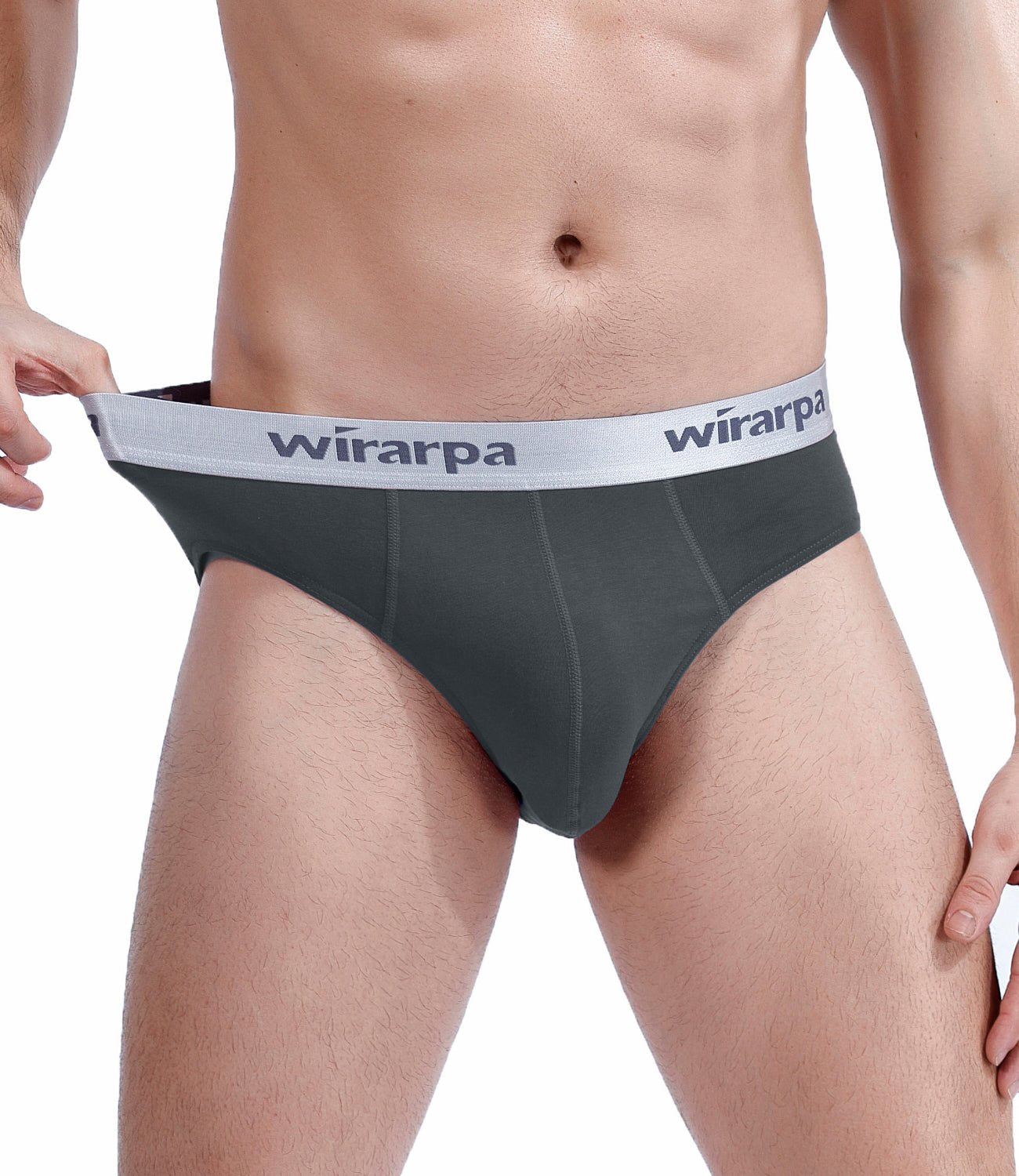 wirarpa Men’s Supportive Wide Waistband Cotton Briefs 4 Pack - Wirarpa Apparel, Inc.