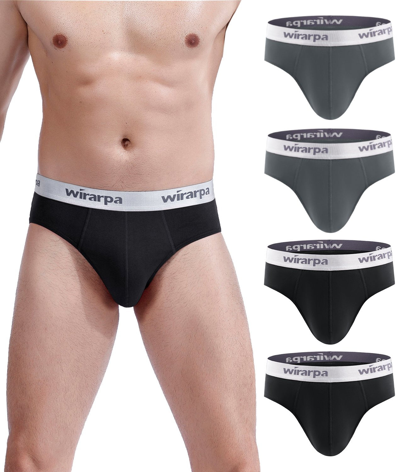Wirarpa Men's Mesh Boxer Shorts Stretch Underwear s Pack of 4