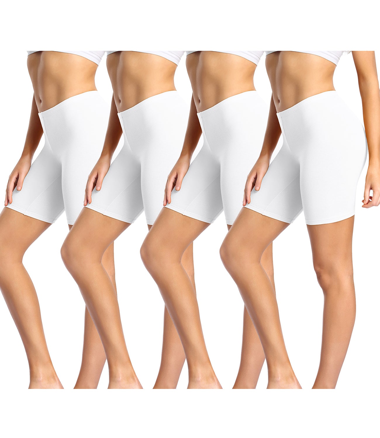 wirarpa Women’s Chafe Free Cotton Safety Shorts Boyshorts 4 Pack - Wirarpa Apparel, Inc.