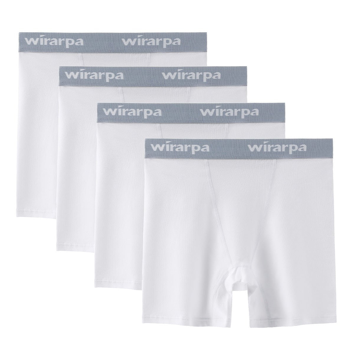 wirarpa Women's Cotton Boxer Briefs Anti-Chafing Boyshorts Panties 5.5  Inseam 4 Pack(2XL, Orange/Yellow/Hydrogen crimson/Haze blue) 