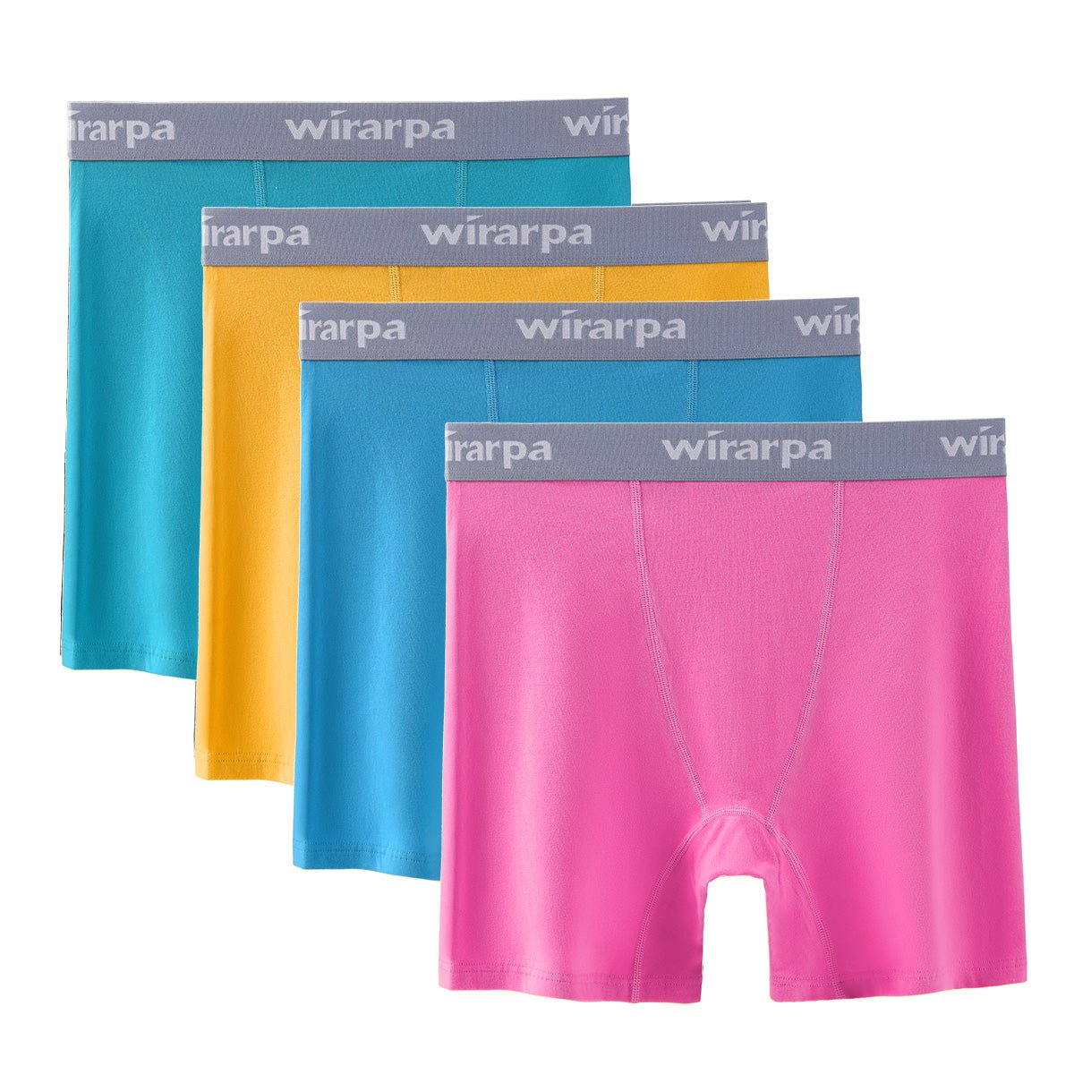 wirarpa Women's Cotton Boxer Briefs Underwear Anti Chafe Boy Shorts 3  Inseam 4 Pack Black 2X-Large 