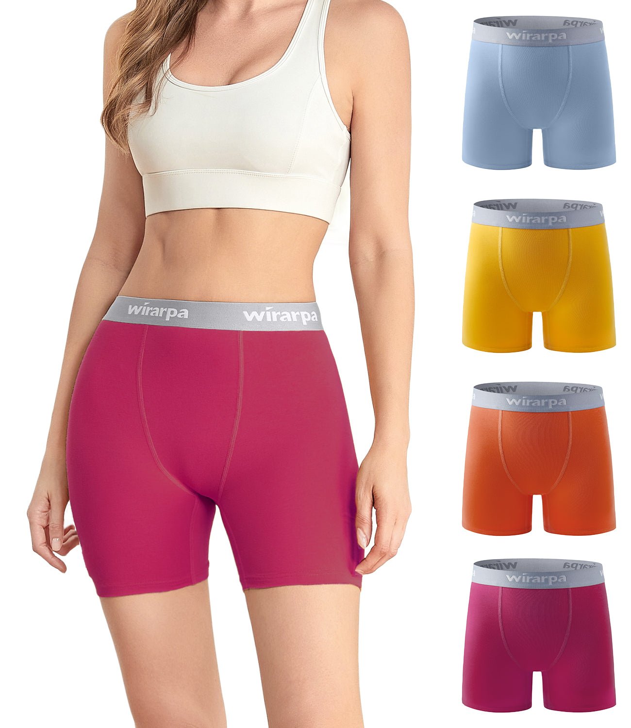 Knosfe Boy Shorts for Women Anti Chafing High Waisted Seamless